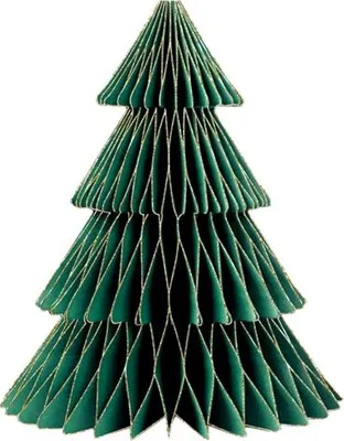 Image de Deux sapins de Noël en papier, 9 x 20 cm + 13 x 30 cm