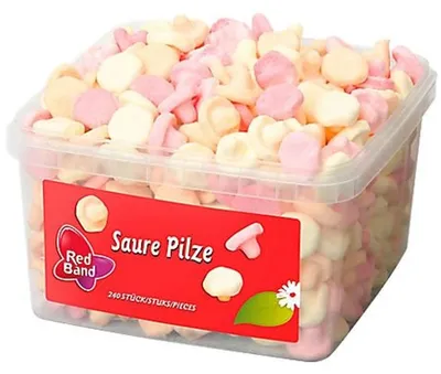 Obrázek produktu pro Red Band 1000107, Měkké sladkosti, 240 g, Růžová, Žlutá, 1507 kJ, 357 kcal, 86 g