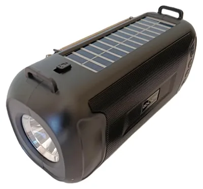 Obrázek produktu pro Přenosný Bluetooth reproduktor s integrovaným solárním panelem a MP3 přehrávačem