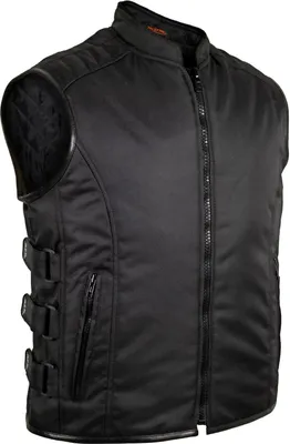 Produktbild von Biker Kutte Herren Weste Motorrad Weste Custom Bike Race Winddicht Clubweste (XL)