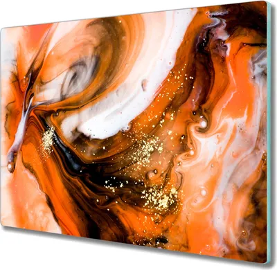 Produktbild von Coloray Hackbrett Küchenbrett Kochplattenabdeckung Schneidebrett Herdabdeckplatte 60x52 cm - wir abstractionism