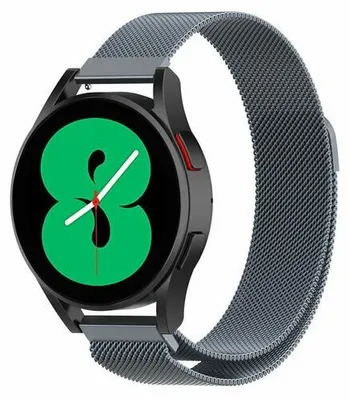 Produktbild von By Qubix Milanaise-Armband - Space Grey - passend für Huawei Watch GT 2 & GT 3 - 42 mm