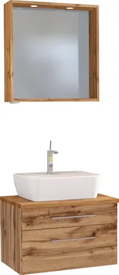 Produktbild von Held Möbel Waschtisch-Set Davos 60 cm Wotaneiche/Wotaneiche