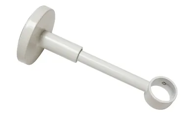 Produktbild von Gardinia Traeger Chicago 1-läufig geschlossen, Ø 20mm, weiß, 12 cm