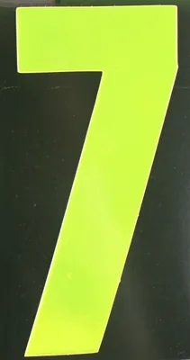 Produktbild von Conacord Reflektierende Klebezahl 7 gelb 170 mm