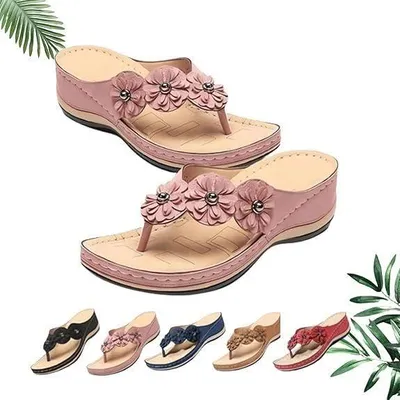 Produktbild von Orthopädische Sandalen – Nicht spezifiziert – Zehenclips – Rosa – Fußgewölbeunterstützung – Rutschfest