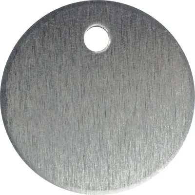Produktbild von Schlüsselanhänger ø 30mm Schlüsselnummer-Anhänger (ohne Prägung) Aluminium blank