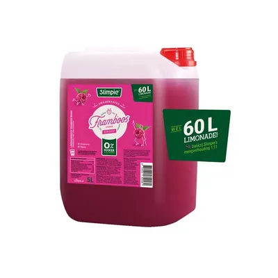 Produktbild von Slimpie - Himbeere Limonaden-Sirup - 5 ltr