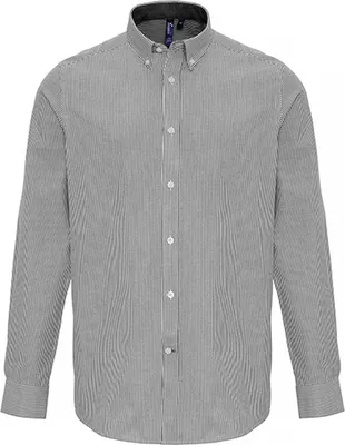 Produktbild von Premier Workwear MenŽs Baumwolle Rich Oxford Stripes Shirt