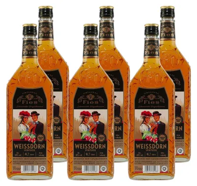 Produktbild von Fies Weissdorn Spirituose (6 x 0,7L)