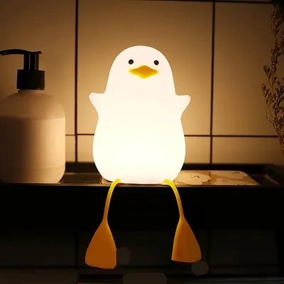 Produktbild von Minicee Ente Nachtlicht Kinder LED Touch Dimmbar USB Silikon