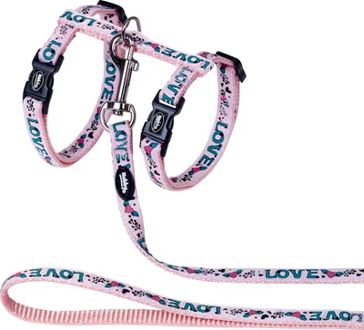 Image de Nobby Garniture pour chats "LOVE" rose