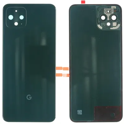 Produktbild von Google Pixel 4 Backcover + Kameraglas + Kleber, Schwarz