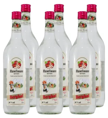 Image de Liqueur de noisette Berghof (6 x 1,0 L)