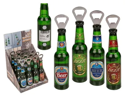 Image de Ouvre-bouteille en métal avec aimant, bouteille de bière