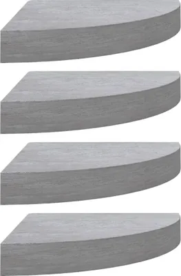Zdjęcie produktu dla VidaXL 326644, MDF, Metal, Szary, 350 mm, 350 mm, 38 mm, 4 szt.