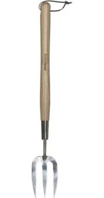 Produktbild von Kent & Stowe Handgabel lang, Edelstahl, Stiel aus Eschenholz, 58,5 cm, 734473