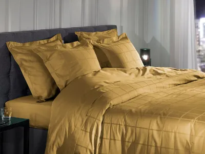 Productafbeelding van Heckettlane Dekbedovertrek Diamante Amber Gold 200x200-220 cm