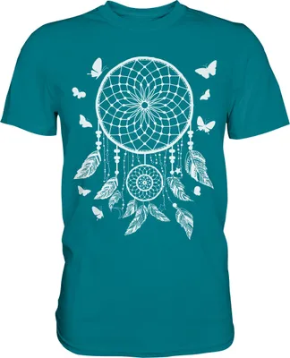 Produktbild von Traumfänger Schmetterling T-Shirt – Diva Blue / S