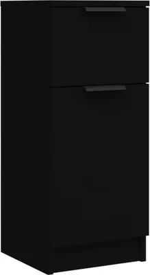 Obrázek produktu pro vidaXL Příborník černý 30x30x70 cm Materiál dřeva