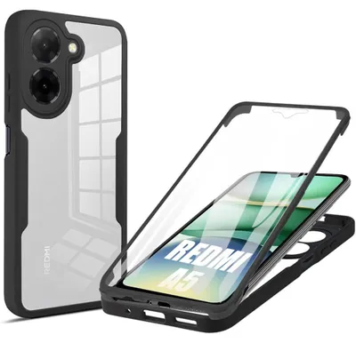 Image de Coque pour Xiaomi Redmi A5, Protection Intégrale Avant et Arrière Double Face - Noir