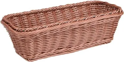 Produktbild von APS 40274 GN 1/3 Korb GN-LINE, Polypropylen, Edelstahldraht im Rand, 32,5 x 17,6 cm, Höhe 10 cm, hellbraun