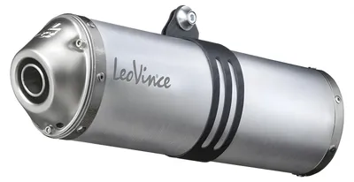 Immagine prodotto di Silenziatore LeoVince LV-X in alluminio, con omologazione europea (ABE), per Kawasaki KLR 650 dal 1997 al 2022