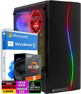 Obrázok produktu pre Ryzen 5 5600G - 1 TB M.2 SSD - RTX 3050 - Herný počítač. Model: A40121 - Wi-Fi