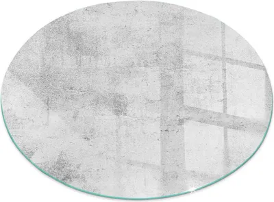 Produktbild von Glasbodenplatte für Fi 100 cm – Kaminofen – Kaminplatte Glas – Schutzglas – Funkenschutzplatte –Glasbodenplatte Feuerfeste – Hitzeschutzplatte – Bodenschutz aus Glas – Rohbetonstruktur