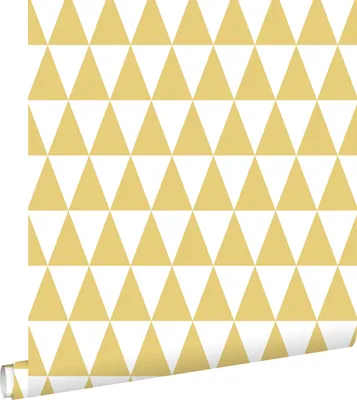 Obrázek produktu pro ESTAhome tapeta grafické trojúhelníky okrově žlutá 53 cm x 10,05 m