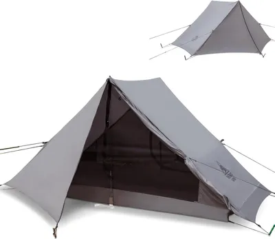 Productafbeelding van Ultralicht 3-seizoenen tent voor 1-2 personen, waterdicht met muggenbescherming - Perfect voor kamperen en wandelen
