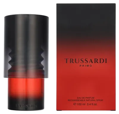 Zdjęcie produktu dla Trussardi Primo, Mężczyźni, 100 ml, Spray, ALCOHOL DENAT., PARFUM (FRAGRANCE), AQUA (WATER), LINALOOL, COUMARIN, LIMONENE, BUTYL..., 82 mm, 82 mm
