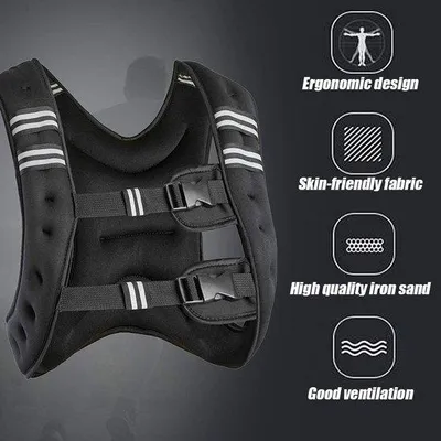 Productafbeelding van Famanu gewichtsvest, 10 kg - Comfortabel ontwerp voor training