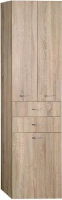 Produktbild von Aqualine ZOJA/KERAMIA FRESH Hochschrank mit Wäschekorb 50x184x29cm, Platineiche