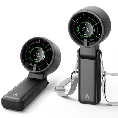 Zdjęcie produktu dla Aecooly Halo 02 wentylator ręczny 3600 mAh, 5 biegów, czarny