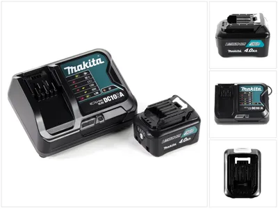 Produktbild von Makita Power Source Kit 12V mit 1x BL1041B Akku 4,0Ah + DC10SA Ladegerät