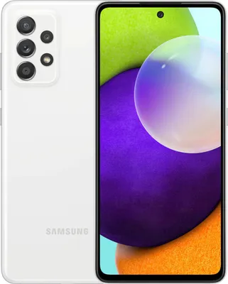 Produktbild von Samsung Galaxy A52 4G SM-A525FZWGEUE Smartphone 16,5 cm (6.5") Dual-SIM Android 11 USB Typ-C 6 GB 128 GB 4500 mAh Weiß