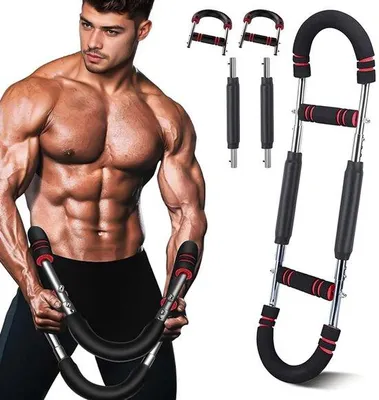 Zdjęcie produktu dla Treningorek – obciążenie 18-45 kg – regulowany – sprzęt fitness – trening w domu – trening siłowy – trening barków, ramion i przedramion – urządzenie do ćwiczeń