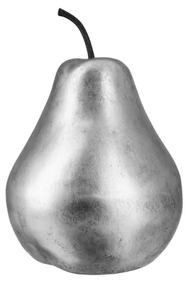 Obrázok produktu pre GILDE Dekoratívny predmet hruška - strieborná - V. 41cm x H. 30cm