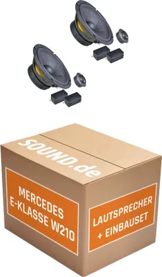 Produktbild von Lautsprecher Boxen Einbaupaket vorne Ground Zero GZIC 165.2 passend für Mercedes E-Klasse W210 + Kombi | 2x Tief-Mitteltöner 2x Hochtöner