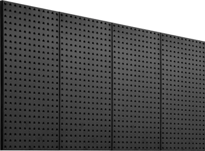 Obrázek produktu pro 4x perforovaná nástěnka na nářadí - nástěnný organizér na kolíčky 61x30cm - perforovaná nástěnka na nářadí pro efektivní organizaci