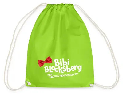 Produktbild von Spreadshirt Bibi Blocksberg Film Das Große Hexentreffen Turnbeutel, One size, Neongrün