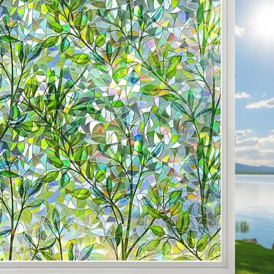 Productafbeelding van 3D Regenboog Raamfolie voor Privacy en Decoratie 60 x 200 cm
