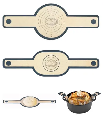 2er Set Silikon-Backmatte für Dutch Oven, antihaftbeschichtet, wiederverwendbar