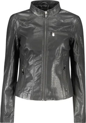 Produktbild von Modische Damenjacke Schwarz mit Taschen und Reißverschluss