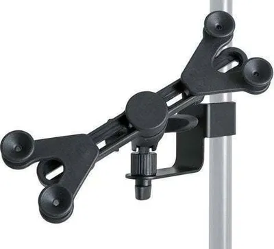 Produktbild von Universal Tablet-Halterung für 7-10,1 Zoll Tablets, drehbar, neigbar, für Mikrofonstativ/Rohrschelle 10-25mm
