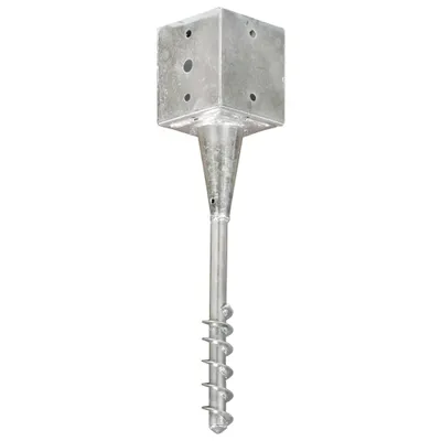 Immagine prodotto di Picchetti di Terra 6 pz Argento 12x12x56 cm in Acciaio Zincato