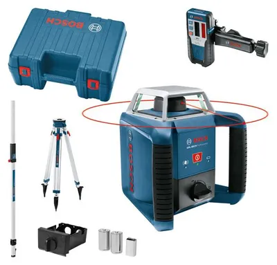 Produktbild von Rotationslaser GRL 400 H, mit LR 1, Baustativ BT 170 HD und Messstab GR 240