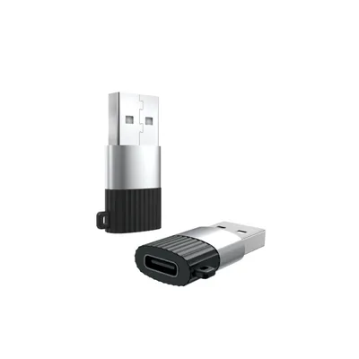 Produktbild von XO Adapter Typ-C Buchse auf USB wandelt USB-C zu USB Port kompatibel mit Smartphone schwarz