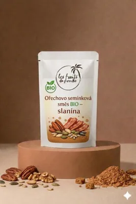 Obrázek produktu pro Ořechovo semínková směs– s příchutí slaniny 300 g LES FRUITS DU PARADIS
